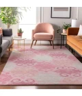 Addison Mayfield Pink AMF883 - 8ft. Round Rug