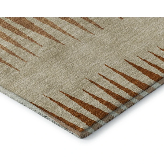 Addison Mayfield Orange AMF886 - 8ft. Round Rug