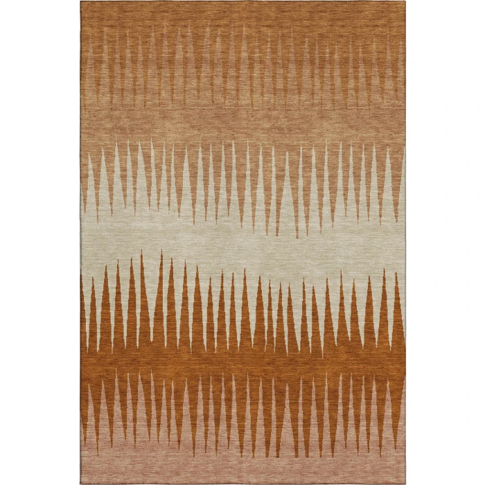 Addison Mayfield Orange AMF886 - 8ft. Round Rug