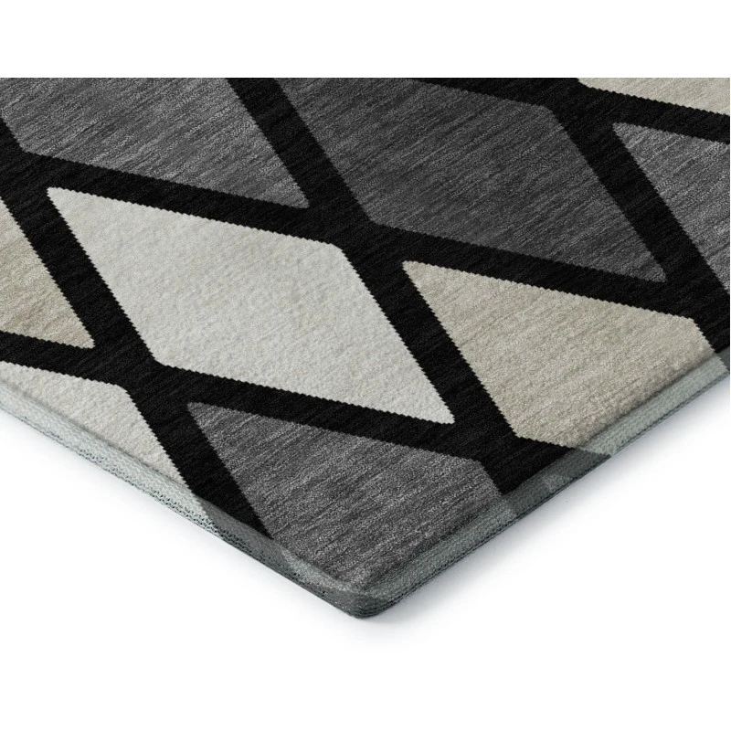 Addison Mayfield Black AMF887 - 8ft. Round Rug