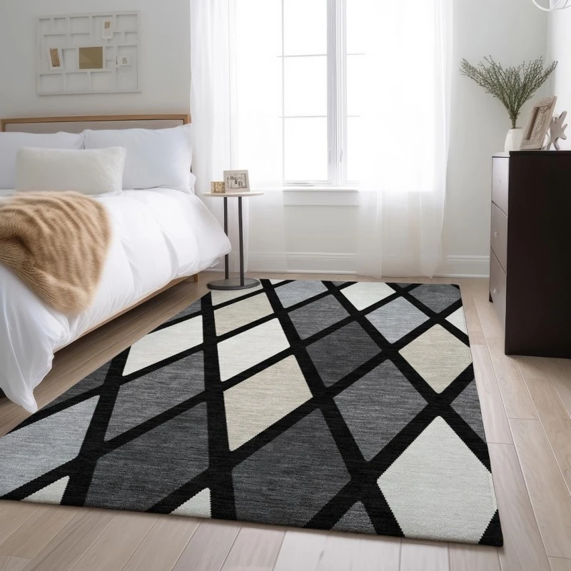 Addison Mayfield Black AMF887 - 8ft. Round Rug