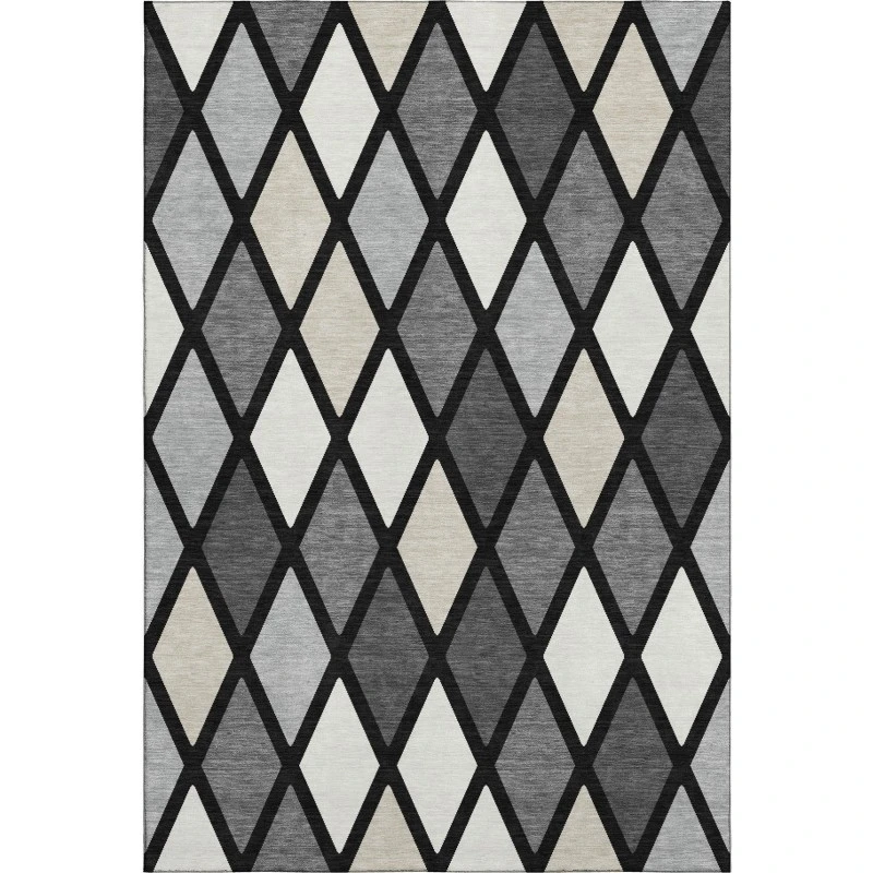 Addison Mayfield Black AMF887 - 8ft. Round Rug