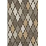 Addison Mayfield Brown AMF887 - 8ft. Round Rug