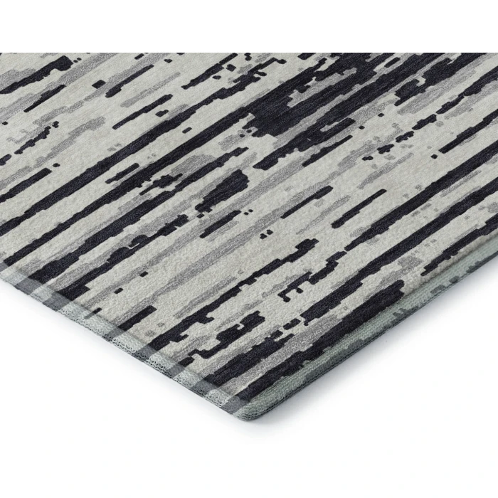 Addison Mayfield Black AMF888 - 8ft. Round Rug