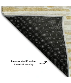 Addison Mayfield Gold AMF888 - 8ft. Round Rug