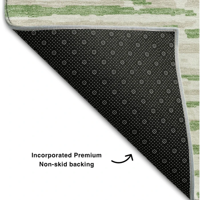 Addison Mayfield Green AMF888 - 8ft. Round Rug