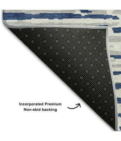 Addison Mayfield Blue AMF888 - 8ft. Round Rug