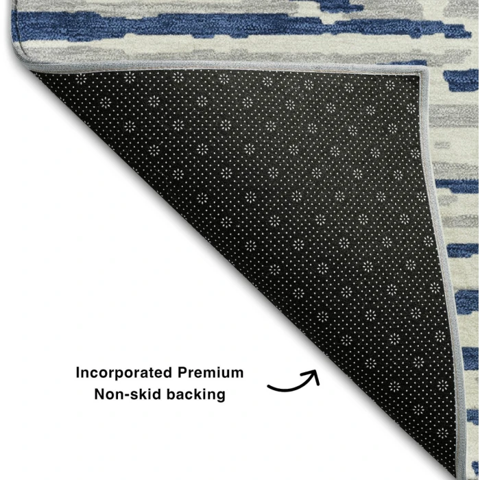 Addison Mayfield Blue AMF888 - 8ft. Round Rug