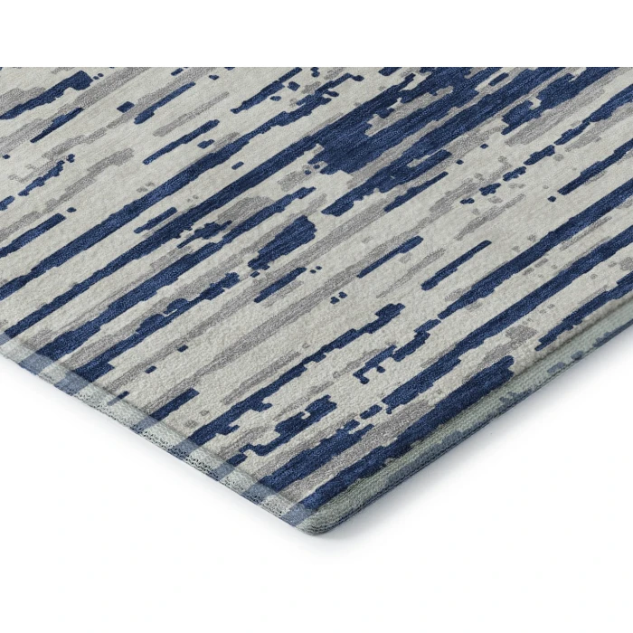 Addison Mayfield Blue AMF888 - 8ft. Round Rug