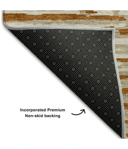 Addison Mayfield Orange AMF888 - 8ft. Round Rug