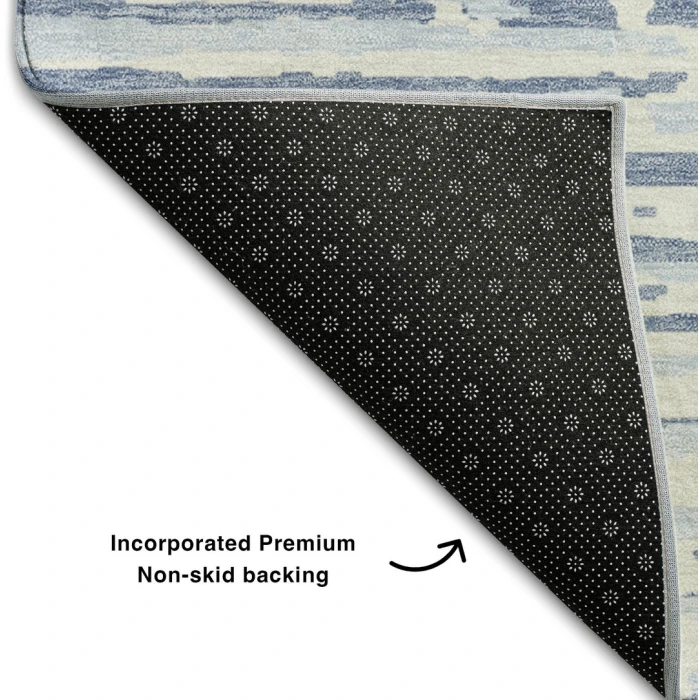 Addison Mayfield Blue AMF888 - 8ft. Round Rug