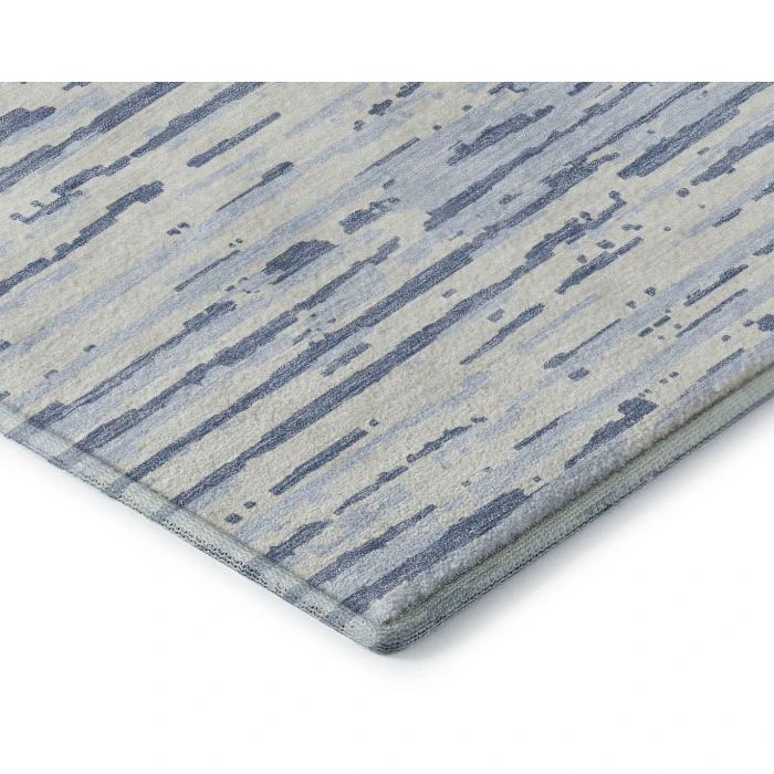 Addison Mayfield Blue AMF888 - 8ft. Round Rug