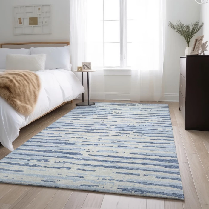 Addison Mayfield Blue AMF888 - 8ft. Round Rug