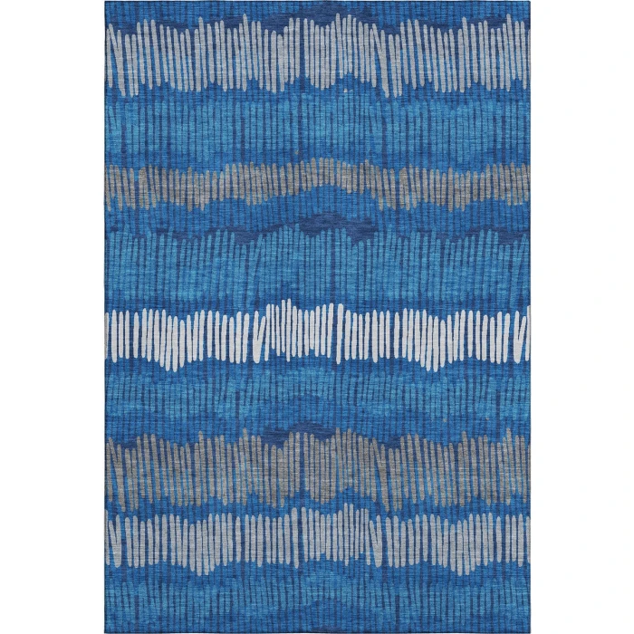 Addison Mayfield Blue AMF889 - 8ft. Round Rug