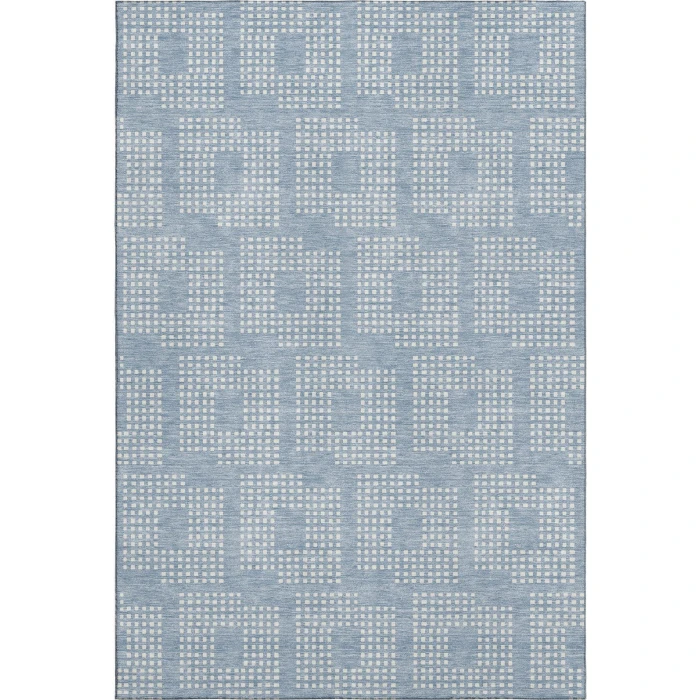 Addison Mayfield Blue AMF890 - 8ft. Round Rug