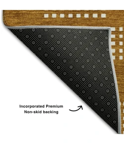 Addison Mayfield Orange AMF890 - 8ft. Round Rug