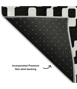 Addison Mayfield Black AMF891 8ft. x 10ft. Rect. Rug