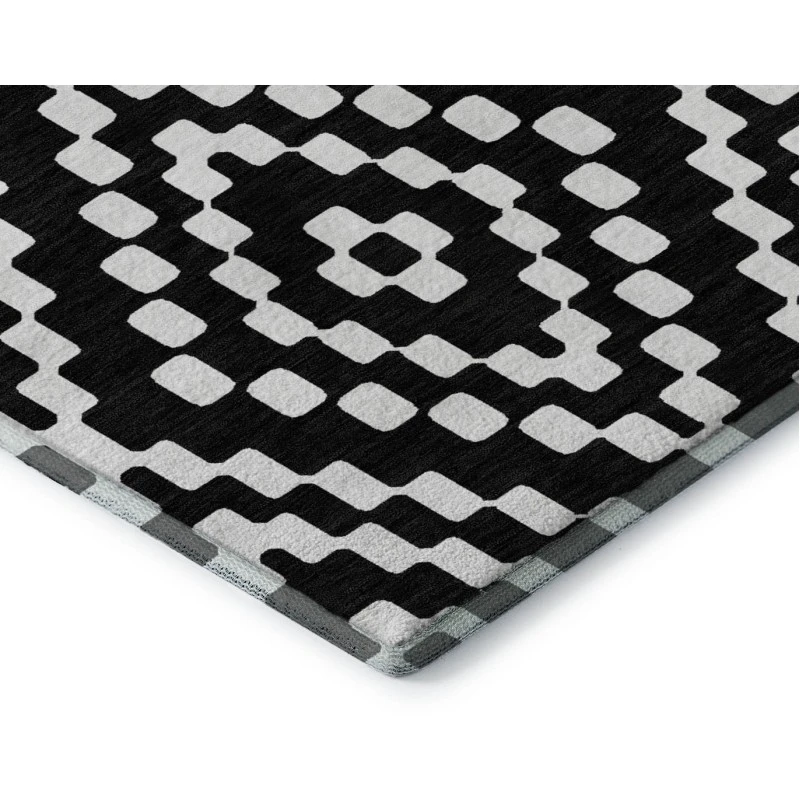 Addison Mayfield Black AMF891 9ft. x 12ft. Rect. Rug