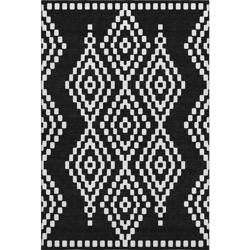 Addison Mayfield Black AMF891 9ft. x 12ft. Rect. Rug