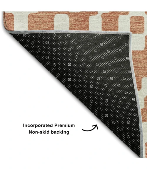 Addison Mayfield Orange AMF891 2ft. 3in. x 7ft. 6in. Rect. Rug