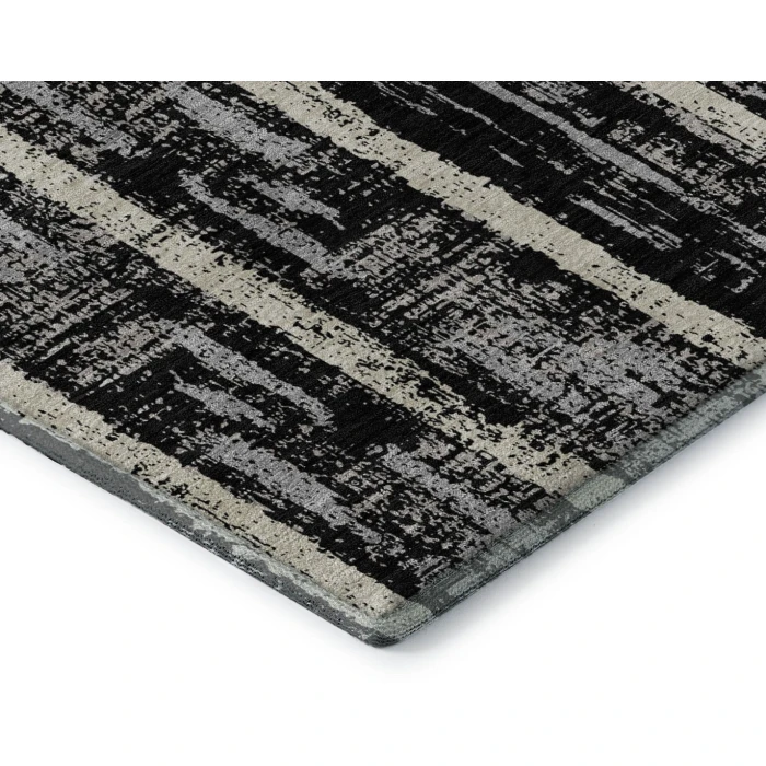 Addison Mayfield Black AMF892 - 8ft. Round Rug