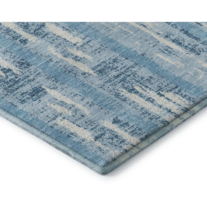 Addison Mayfield Blue AMF892 - 8ft. Round Rug