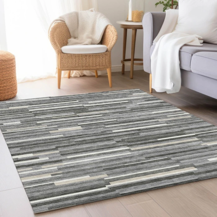 Addison Mayfield Gray AMF894 8ft. x 10ft. Rect. Rug