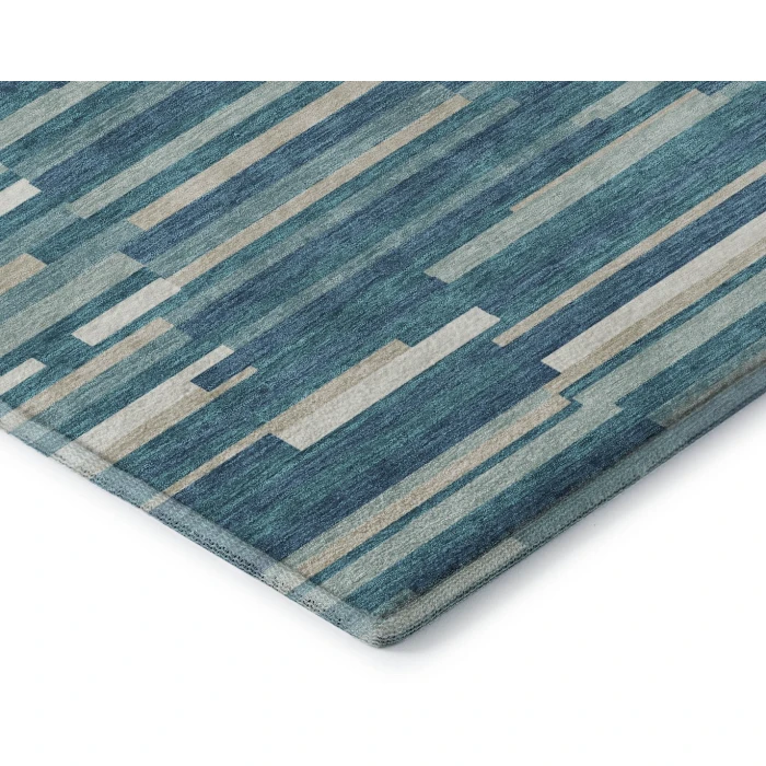 Addison Mayfield Teal AMF894 5ft. x 7ft. 6in. Rect. Rug