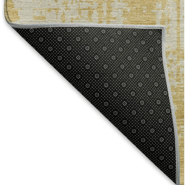 Addison Mayfield Gold AMF895 - 8ft. Round Rug