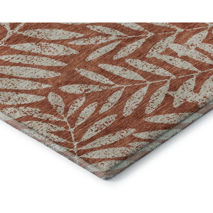 Addison Mayfield Orange AMF899 - 8ft. Round Rug