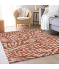 Addison Mayfield Orange AMF899 - 8ft. Round Rug