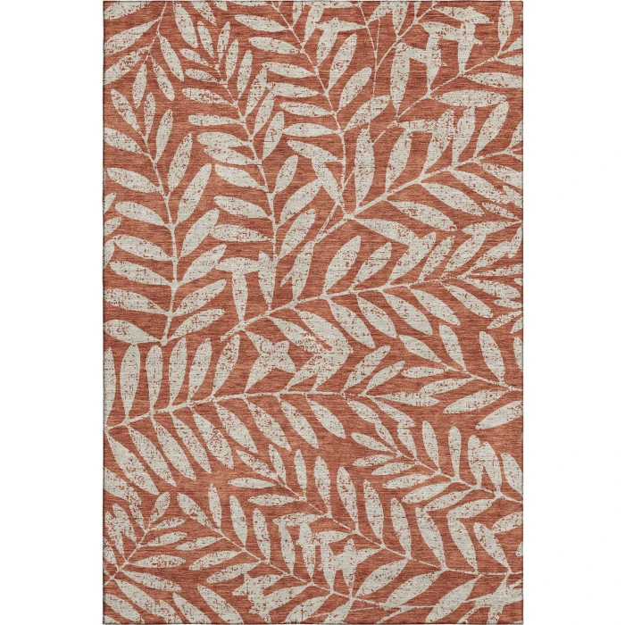 Addison Mayfield Orange AMF899 - 8ft. Round Rug