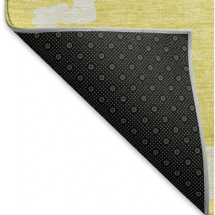 Addison Mayfield Gold AMF902 - 8ft. Round Rug