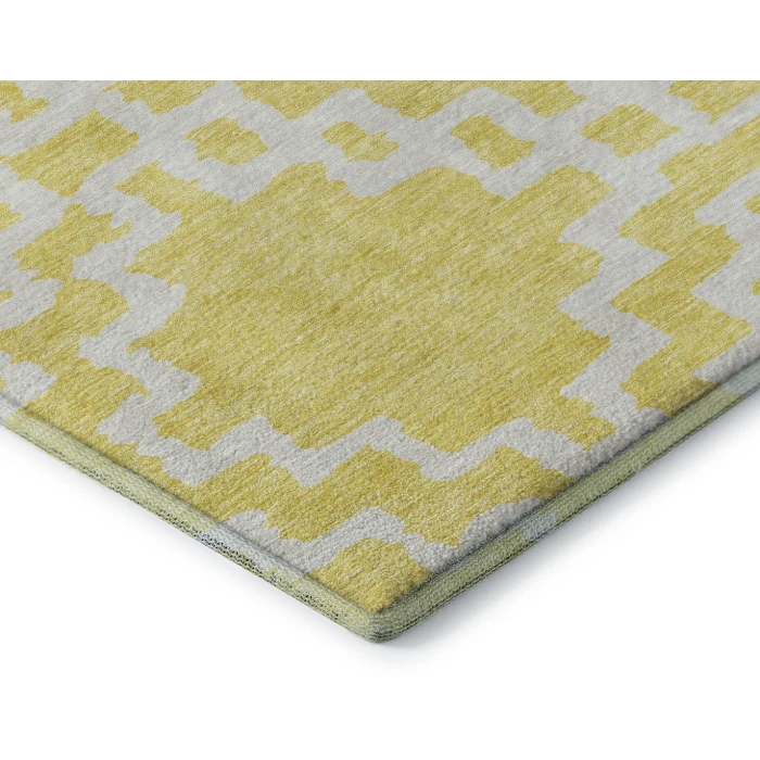 Addison Mayfield Gold AMF902 - 8ft. Round Rug