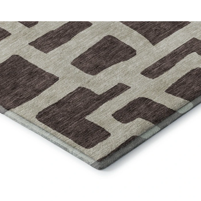 Addison Mayfield Brown AMF903 - 8ft. Round Rug
