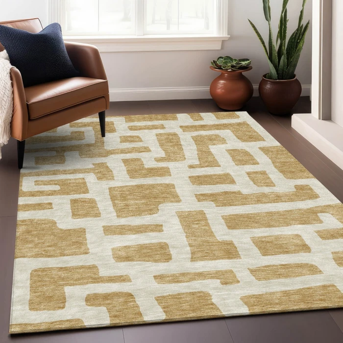 Addison Mayfield Gold AMF903 9ft. x 12ft. Rect. Rug
