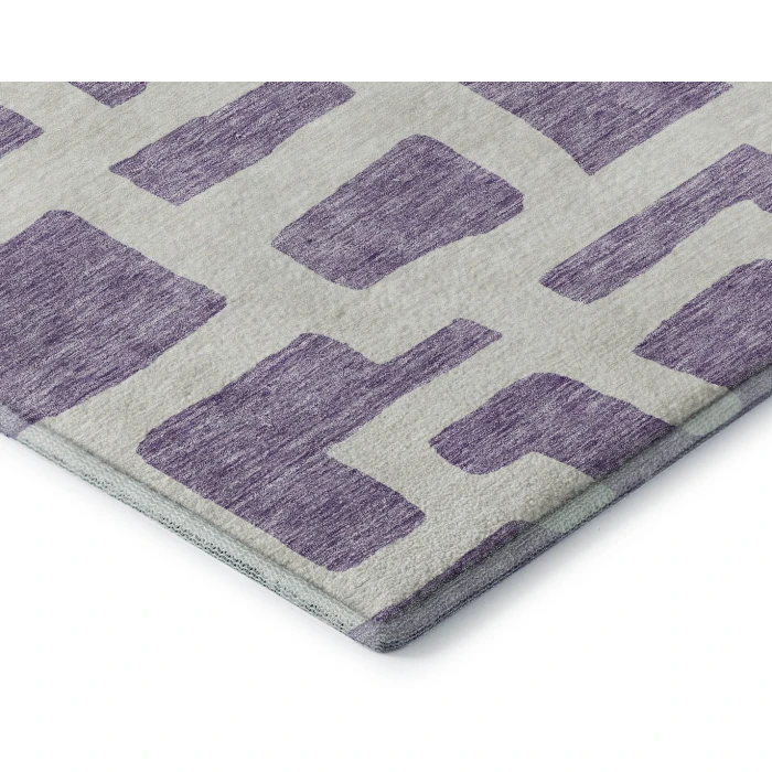 Addison Mayfield Purple AMF903 - 8ft. Round Rug