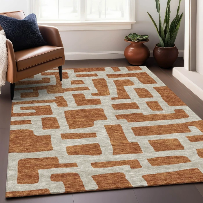 Addison Mayfield Orange AMF903 8ft. x 10ft. Rect. Rug