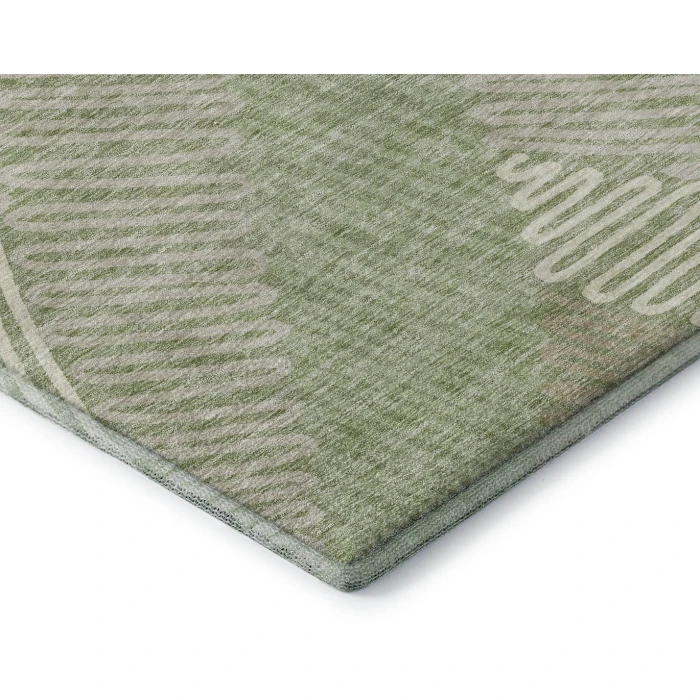 Addison Mayfield Green AMF904 - 8ft. Round Rug