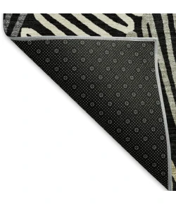 Addison Mayfield Black AMF904 - 8ft. Round Rug