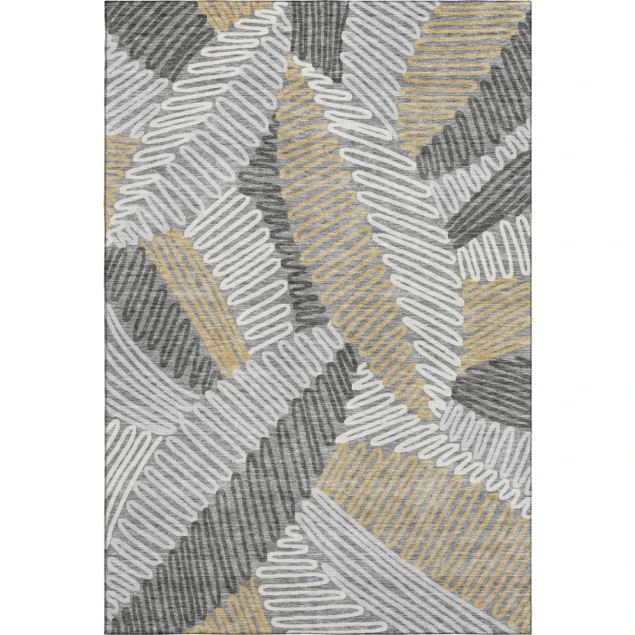 Addison Mayfield Gray AMF904 - 8ft. Round Rug