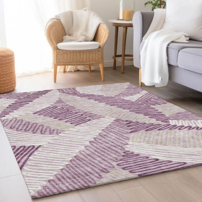 Addison Mayfield Purple AMF904 2ft. 3in. x 7ft. 6in. Rect. Rug