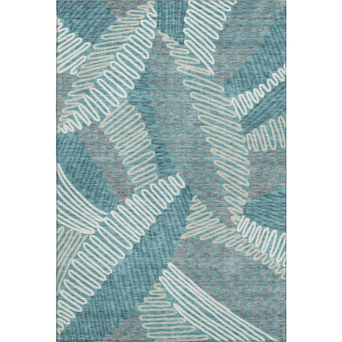 Addison Mayfield Teal AMF904 9ft. x 12ft. Rect. Rug
