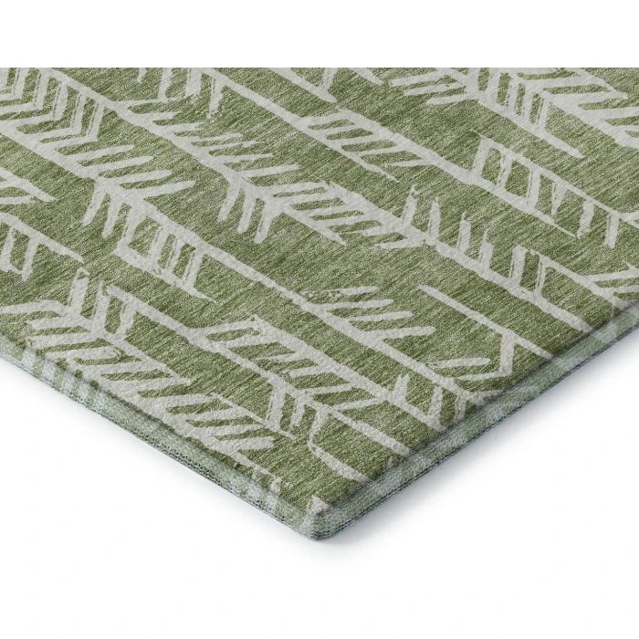 Addison Mayfield Green AMF906 2ft. 3in. x 7ft. 6in. Rect. Rug