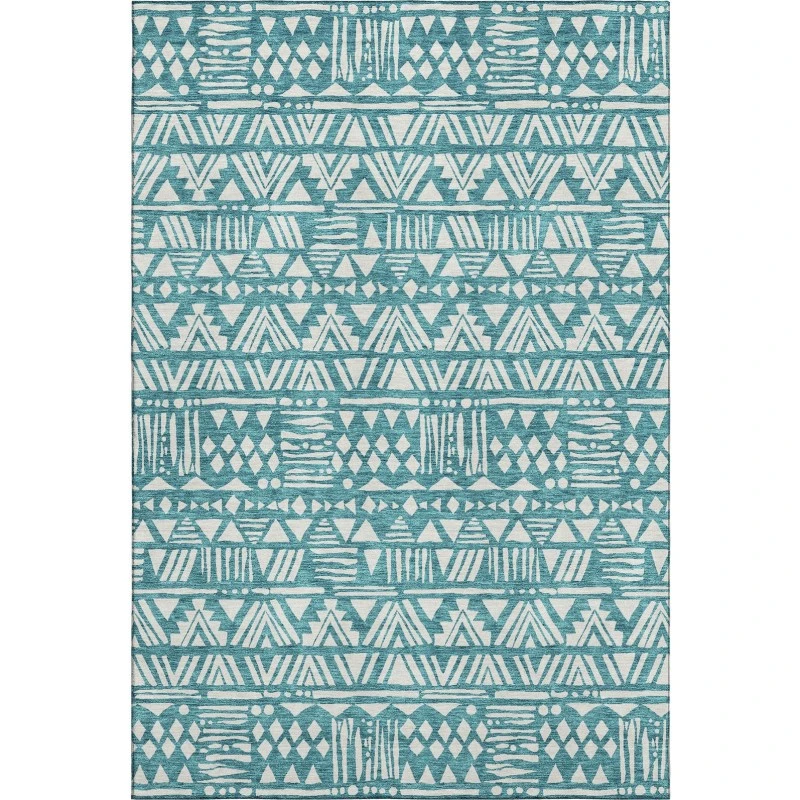 Addison Mayfield Teal AMF907 9ft. x 12ft. Rect. Rug