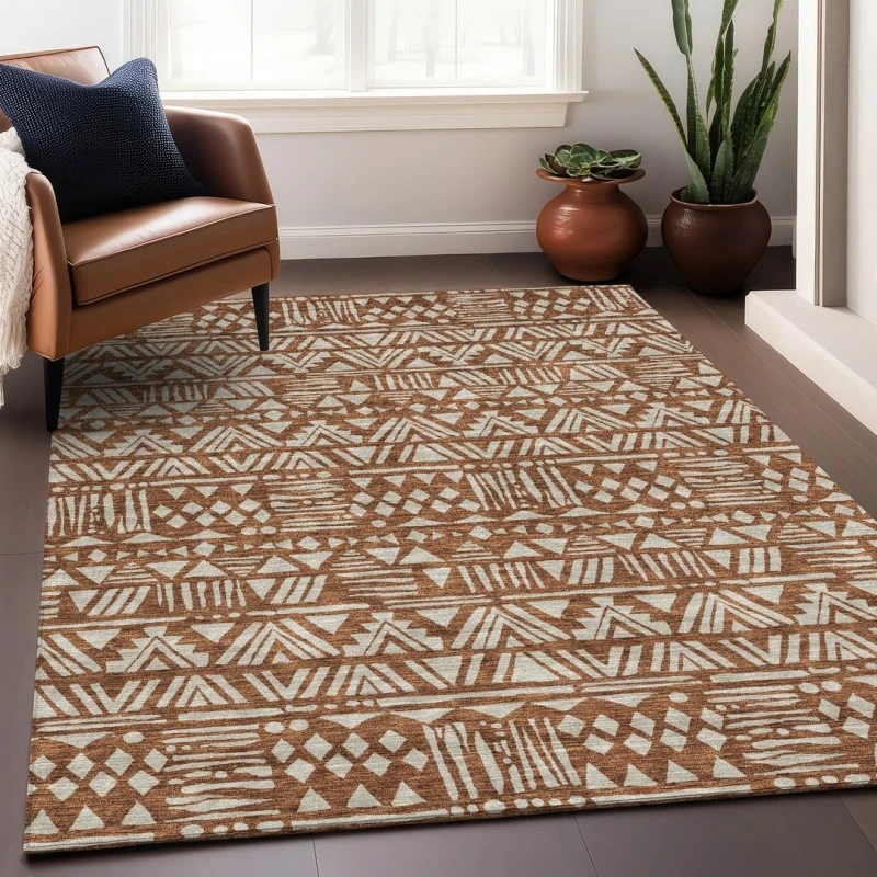 Addison Mayfield Orange AMF907 2ft. 3in. x 7ft. 6in. Rect. Rug