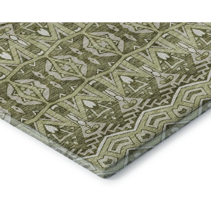Addison Mayfield Green AMF909 - 8ft. Round Rug