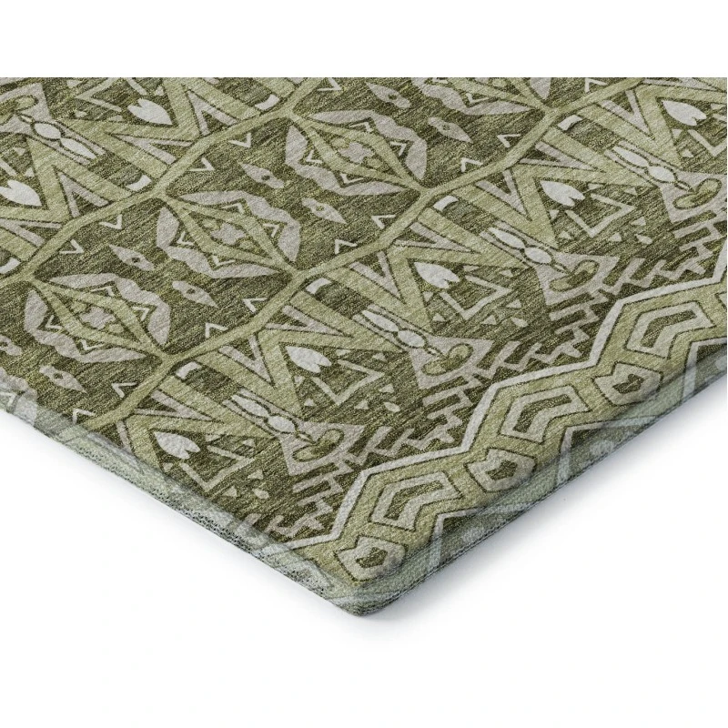 Addison Mayfield Green AMF909 2ft. 3in. x 7ft. 6in. Rect. Rug