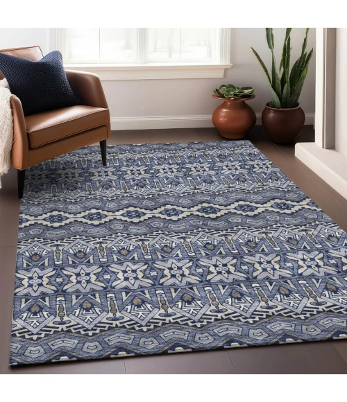 Addison Mayfield Blue AMF909 9ft. x 12ft. Rect. Rug