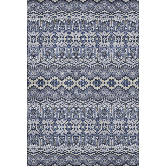 Addison Mayfield Blue AMF909 - 8ft. Round Rug